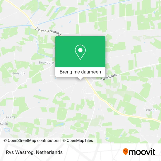 Rvs Wastrog kaart