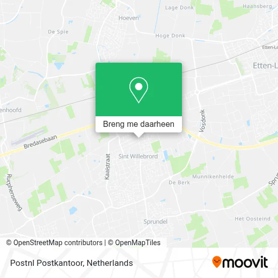 Postnl Postkantoor kaart