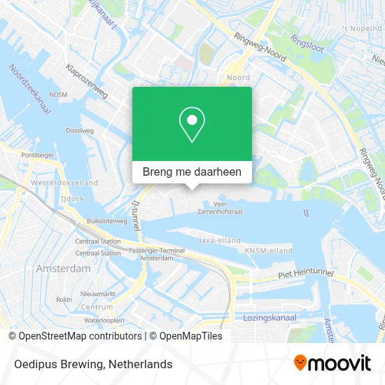 Oedipus Brewing kaart