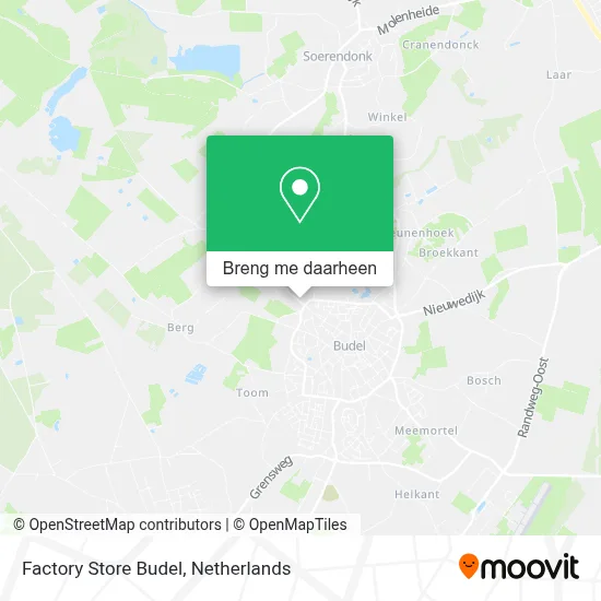 Factory Store Budel kaart