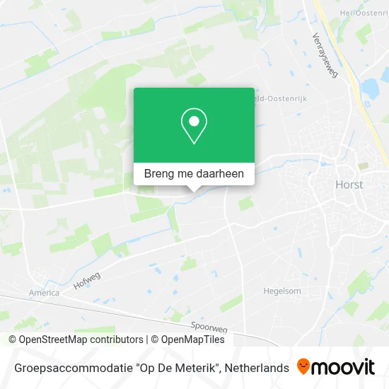Groepsaccommodatie "Op De Meterik" kaart