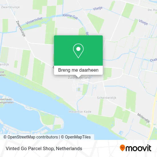 Vinted Go Parcel Shop kaart