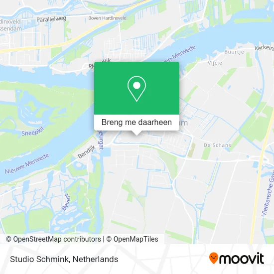 Studio Schmink kaart