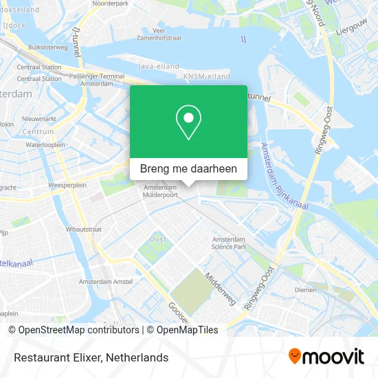 Restaurant Elixer kaart