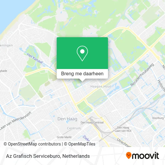 Az Grafisch Serviceburo kaart