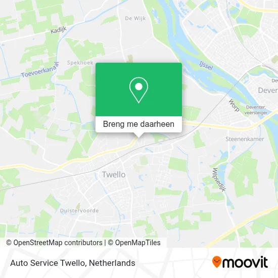 Auto Service Twello kaart