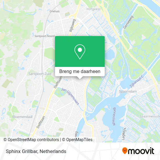 Sphinx Grillbar kaart