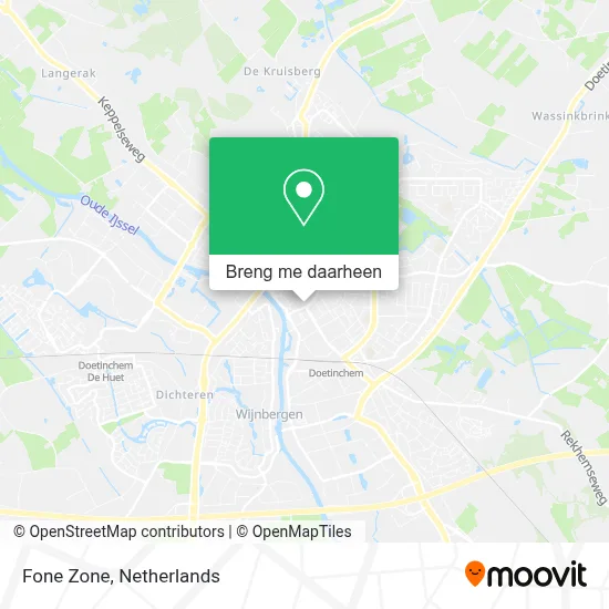 Fone Zone kaart