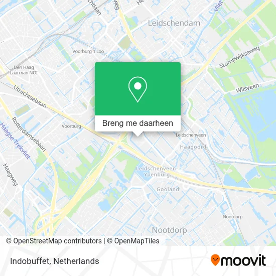 Indobuffet kaart