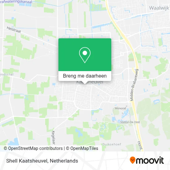 Shell Kaatsheuvel kaart