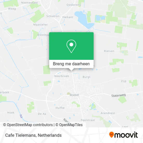 Cafe Tielemans kaart