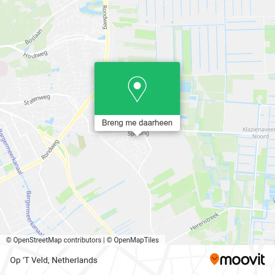 Op 'T Veld kaart