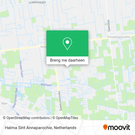 Halma Sint Annaparochie kaart