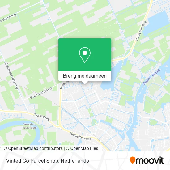 Vinted Go Parcel Shop kaart