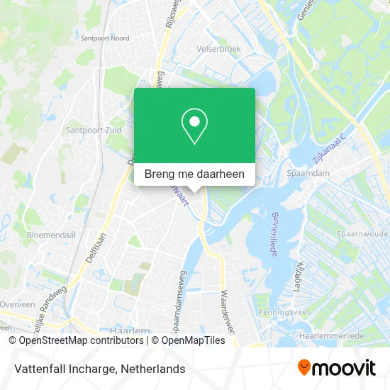 Vattenfall Incharge kaart