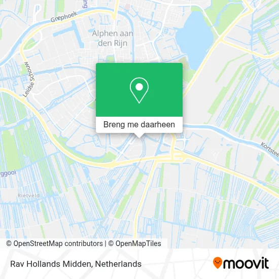 Rav Hollands Midden kaart