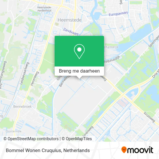 Bommel Wonen Cruquius kaart