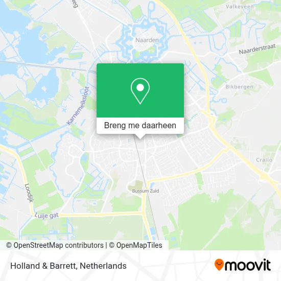 Holland & Barrett kaart