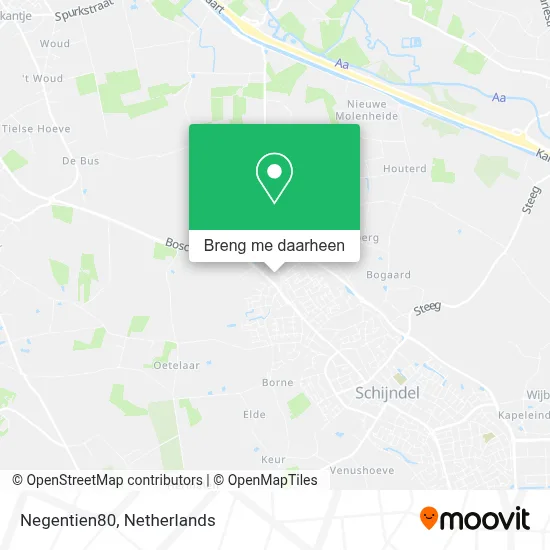 Negentien80 kaart