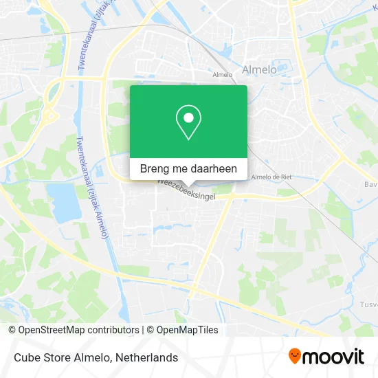 Cube Store Almelo kaart