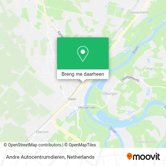 Andre Autocentrumdieren kaart
