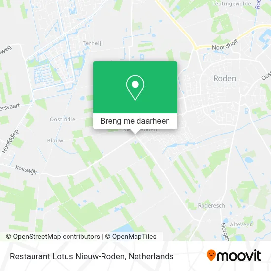 Restaurant Lotus Nieuw-Roden kaart