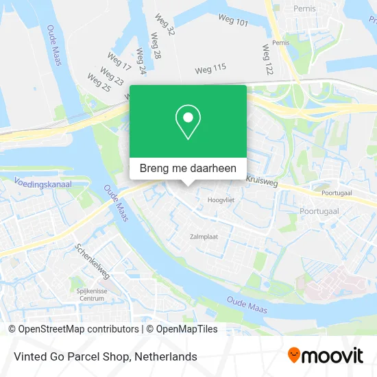 Vinted Go Parcel Shop kaart