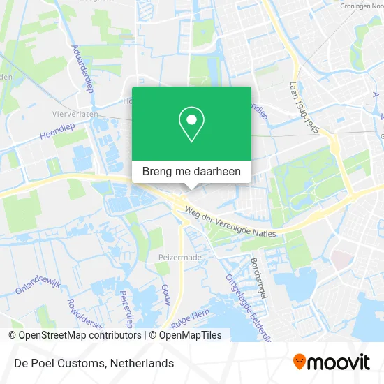 De Poel Customs kaart