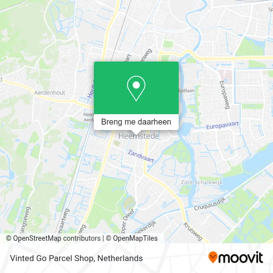 Vinted Go Parcel Shop kaart