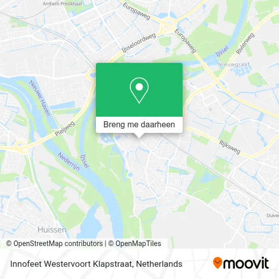 Innofeet Westervoort Klapstraat kaart