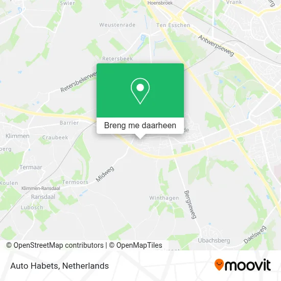 Auto Habets kaart