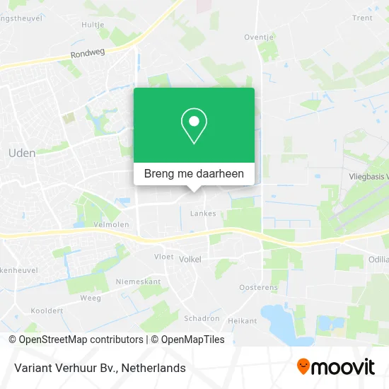 Variant Verhuur Bv. kaart