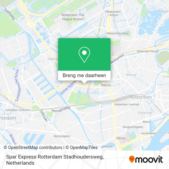 Spar Express Rotterdam Stadhoudersweg kaart