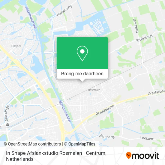 In Shape Afslankstudio Rosmalen | Centrum kaart
