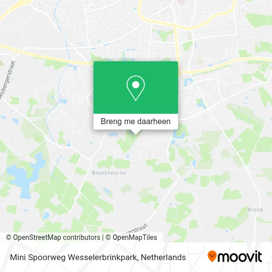 Mini Spoorweg Wesselerbrinkpark kaart