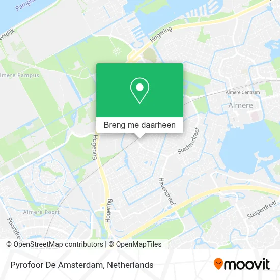Pyrofoor De Amsterdam kaart