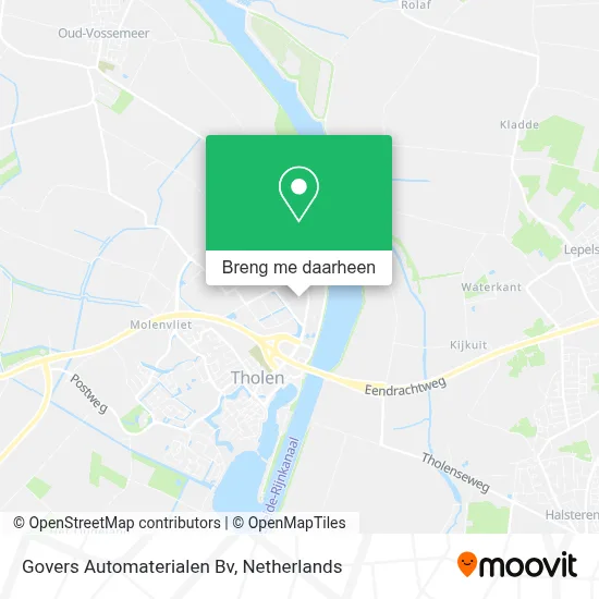 Govers Automaterialen Bv kaart