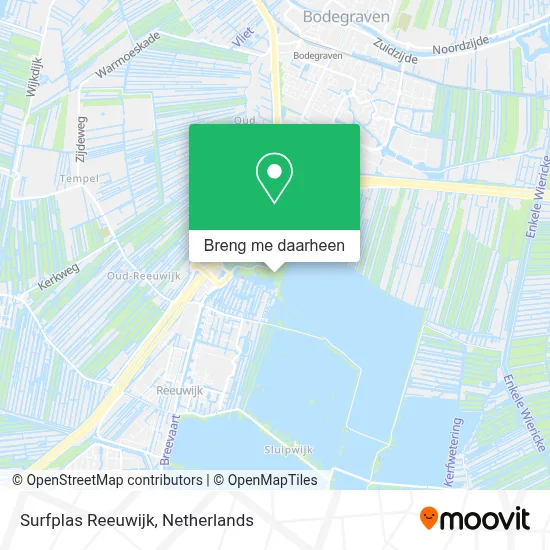 Surfplas Reeuwijk kaart