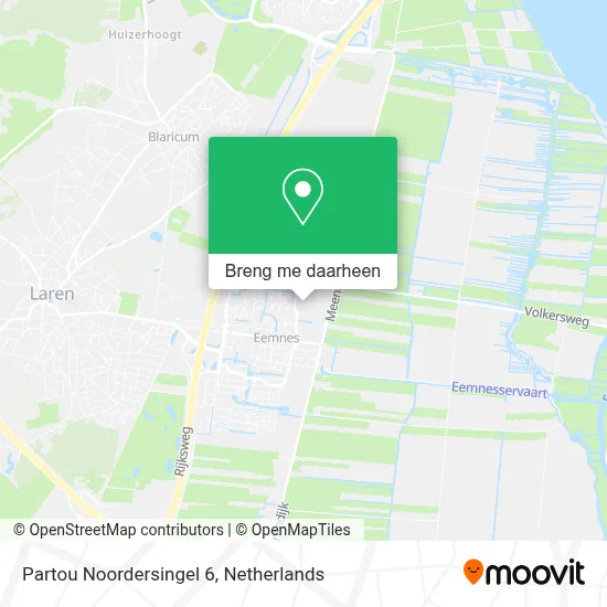 Partou Noordersingel 6 kaart