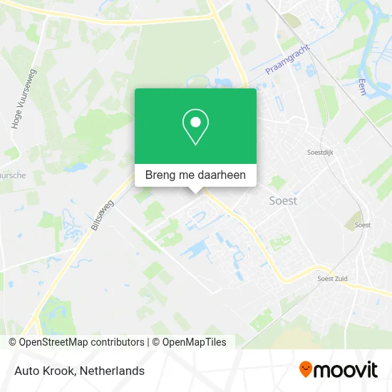 Auto Krook kaart