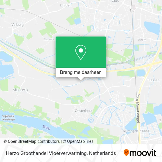 Herzo Groothandel Vloerverwarming kaart