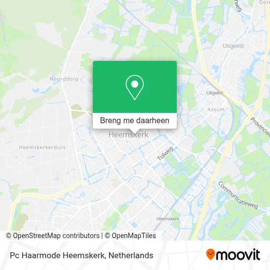 Pc Haarmode Heemskerk kaart