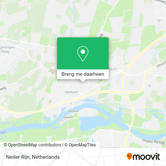 Neder-Rijn kaart