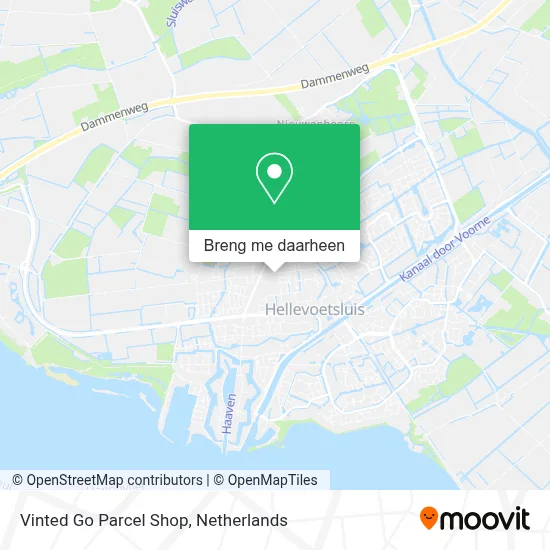 Vinted Go Parcel Shop kaart