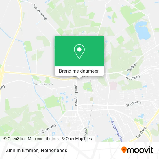 Zinn In Emmen kaart