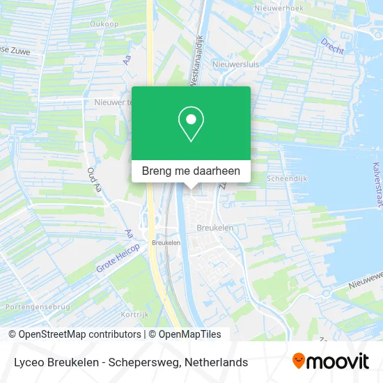 Lyceo Breukelen - Schepersweg kaart