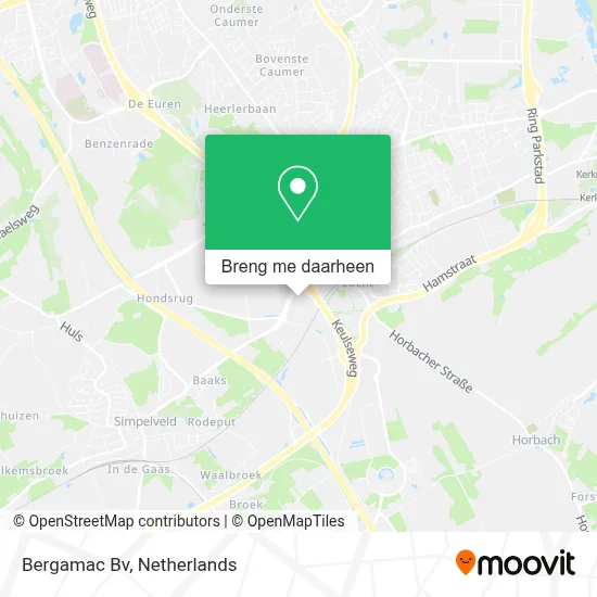 Bergamac Bv kaart
