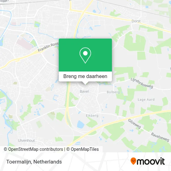 Toermalijn kaart