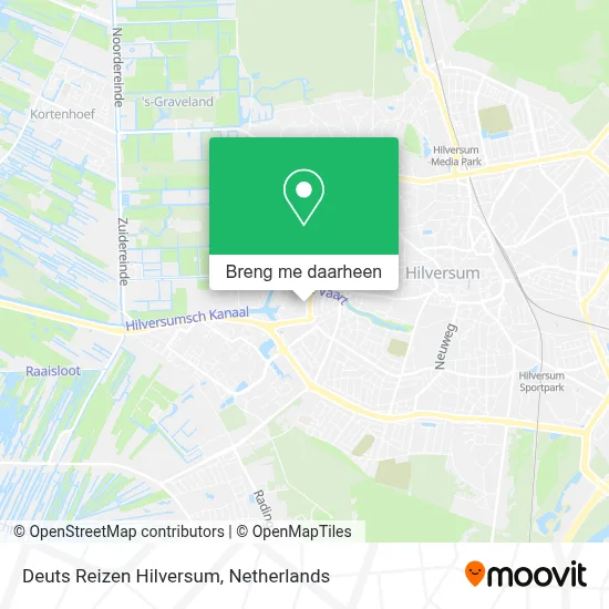 Deuts Reizen Hilversum kaart