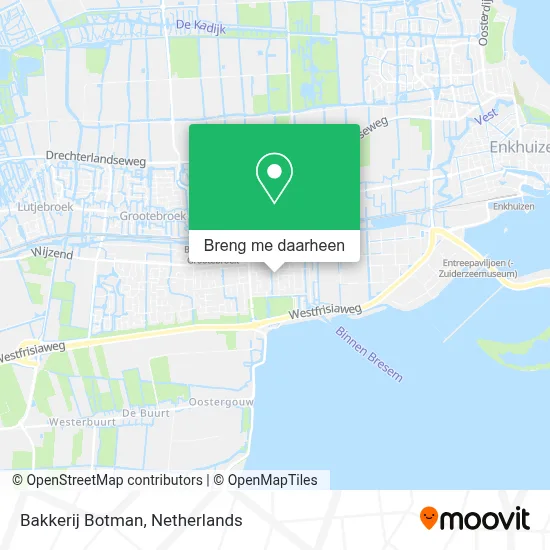 Bakkerij Botman kaart